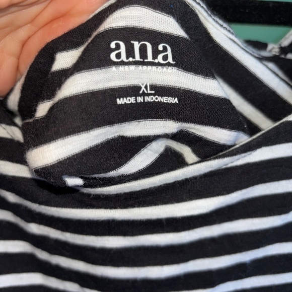 A.N.A XL black and white stripe top - Picture 9 of 9